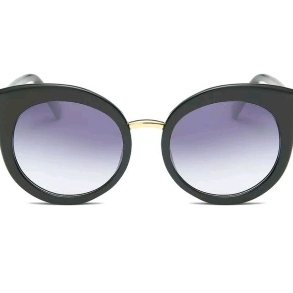 New Retro Round Cat Eye Design Sunglasses - Picture 3 of 5